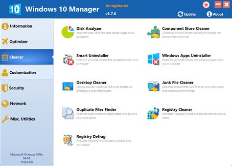 Yamicsoft Windows 10 Manager